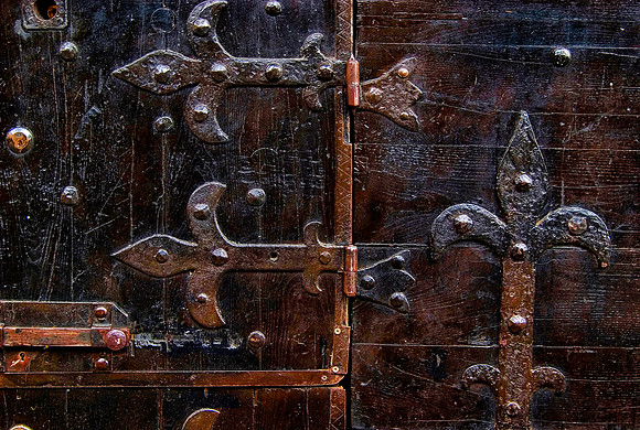 Door Detail, Ponte Vecchio, Florence, Italy