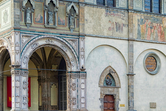 Fresco on Facade, Medieval Palazzo, Florence, Italy