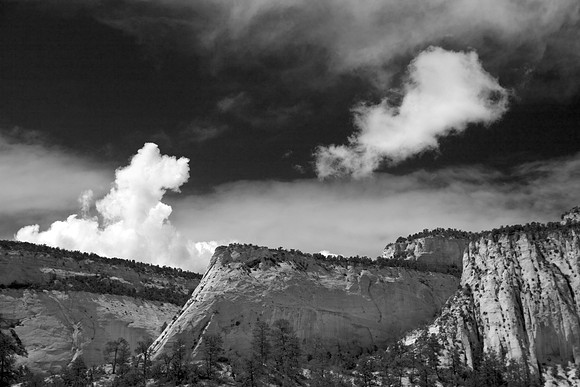 Colorado Plateau and Clouds, Zion National Park, UT