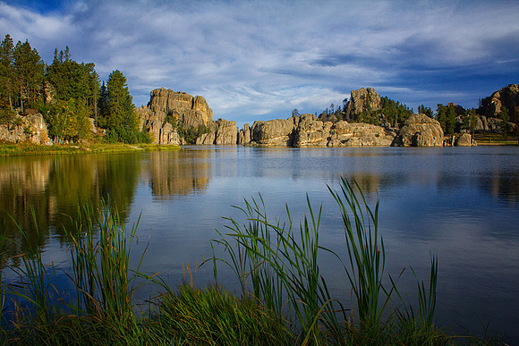 Morning at Sylvan Lake, Custer State Park, SD