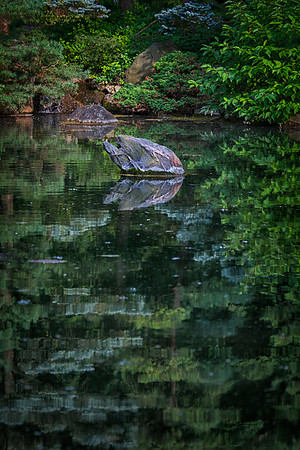 Reflection, Pond Strolling Garden, Anderson Japanese Gardesn, Rockford, IL
