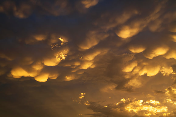 Mammatus Clouds at Sunset, St. Charles, IL