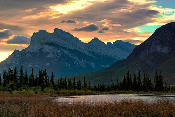 Sunrise, Vermillion Lakes, Banff National Park, Canada