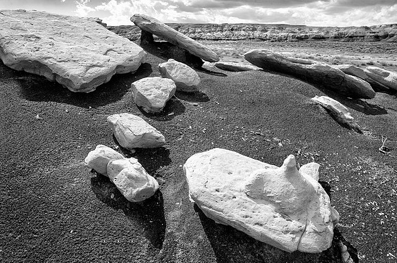 Limestone Slabs in White, Bisti/De-Na-Zin Wilderness, NM