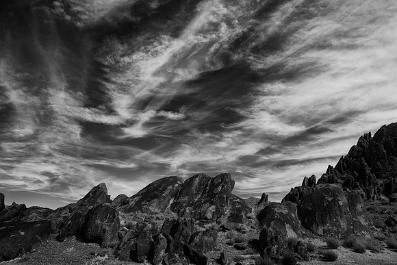Clouds Over The Grandstand, Death Valley National Park, CA (October 26, 2014, 12:02pm)