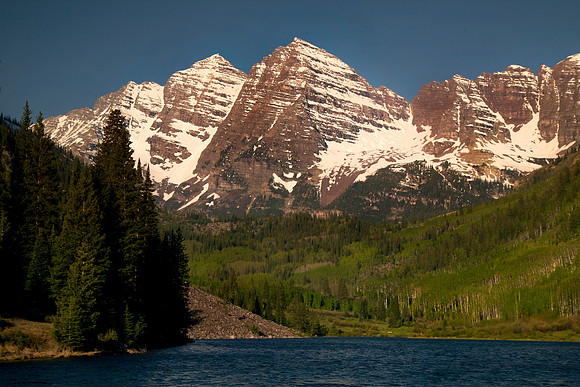 Maroon Bells, Morning, Aspen, CO