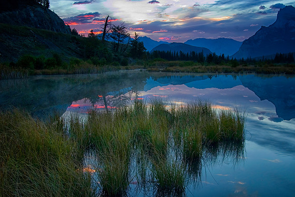 Lake Sunrise, Banff National Park, Alberta, Canada