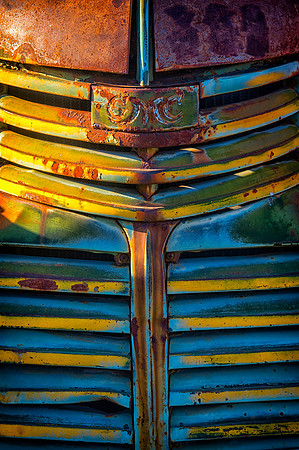 Old Truck Graveyard VIII, GMC Grill, Sprague, WA