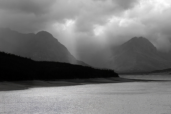 Sun Streaks, Glacier National Park, MT