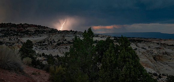 Lightning Strike Near Escalante, UT