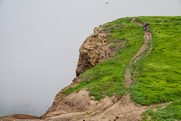 Steep Hike Down, Santa Cruz Island, Channel Islands National Park, CA