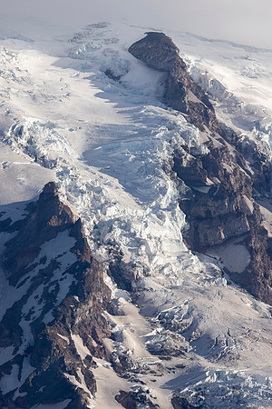 Mt. Rainier's South Face Glaciers, Mt. Rainier National Park, WA