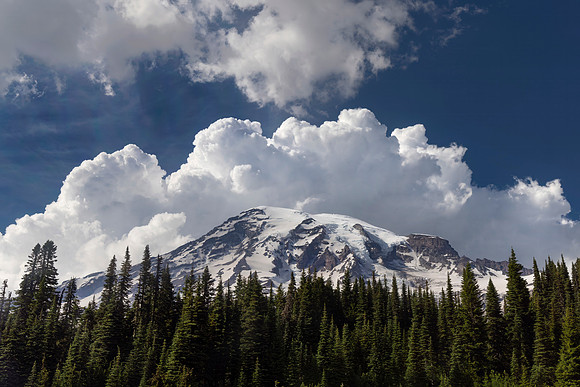 Cumulus Over Mt. Rainier, WA