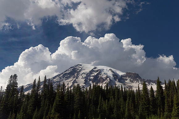 Cumulus Over Mt. Rainier, WA