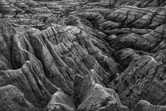 Dusk, Big Badlands Overlook, Badlands National Park, SD