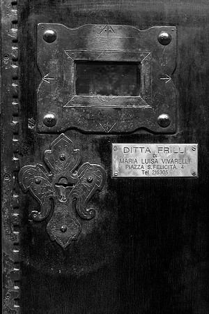 Doorway, Ponte Vecchio, Florence, Italy
