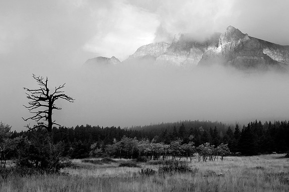 Glimpse of the Peaks, Glacier National Park, MT