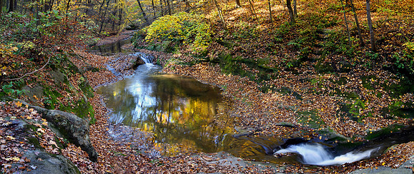 Upper Illinois Canyon Panorama, Starved Rock State Park, IL
