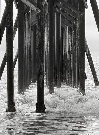 Pier, William Randolph Hearst Memorial Beach, San Simeon, CA