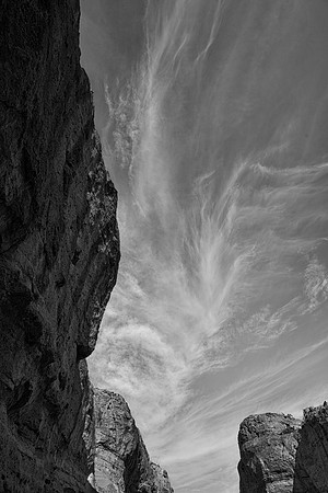 Canyon Wall and Clouds III, Big Bend National Park, TX