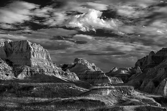 North Facing Peaks, Late Afternoon, Badlands National Park, SD