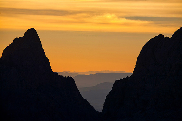 Chisos Mountain Sunset Big Bend National Park, TX