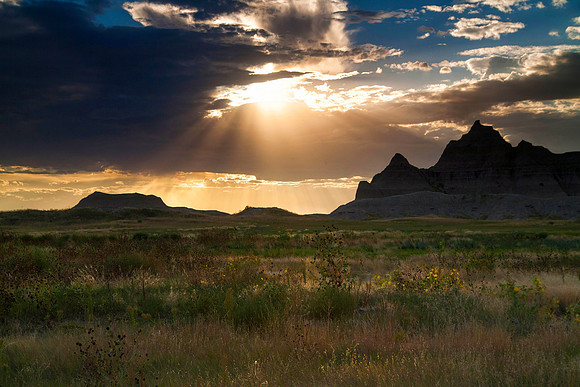Sunset, Badlands National Park, SD