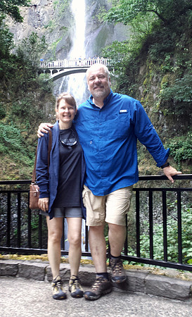 Sheryl and Dan, Multnomah Falls, OR (2017)