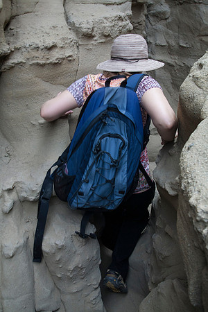 Sheryl in The Slot, Anza Borrego Desert State Park, CA (2017)