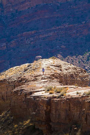 Sheryl Walking the Rim, Black Dragon Canyon, San Rafael Swell, UT (2016)