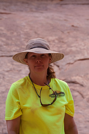 Sheryl at Entrance to Little Wildhorse Slot Canyon, UT (2016)