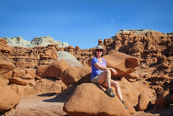 Sheryl at Goblin Valley State Park, UT (2016)