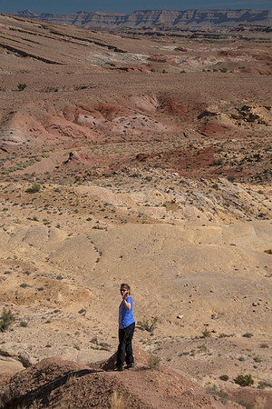 Sheryl Looking Out at Black Dragon Canyon, San Rafael Swell, UT (2016)