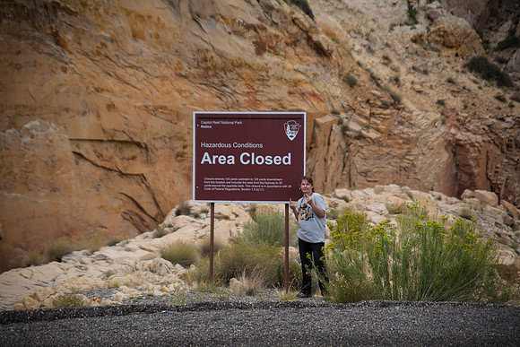 Area Closed, Capitol Reef National Park, UT (2016)