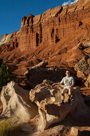 Sheryl at Meteoric Rocks, Capitol Reef National Park, UT (2016)