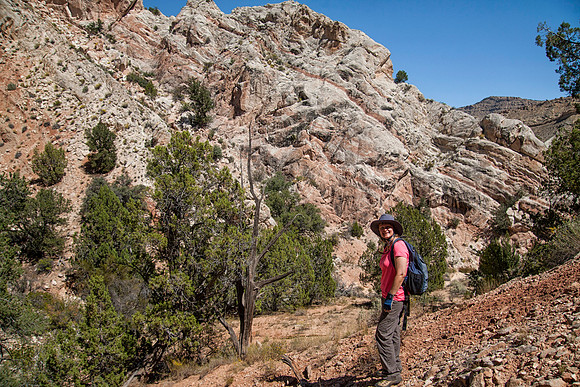 Sheryl at Yellow Rock Trail, Grand Staircase Escalante National Monument, UT (2016)