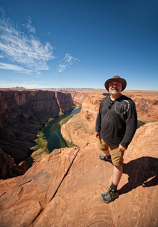 Dan at Horseshoe Bend of the Colorado, Page, AZ (2016)