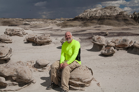 Dan at Cracked Eggs, Bisti De-Na-Zin Wilderness, NM (2016)