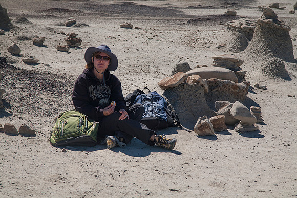 Sheryl in Her Glory, Bisti De-Na-Zin Wilderness, NM (2016)