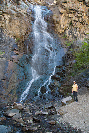 Sheryl at Bridal Veil Falls, Spearfish Canyon, SD (2015)