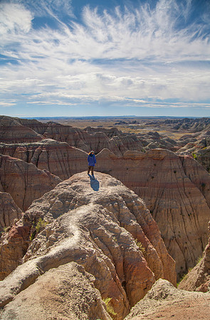 Sheryl, Big Badlands Overlook, Badlands National Park, SD (2015)