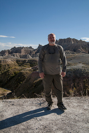 Dan at Pinnacles Overlook, Badlands National Park, SD (2015)