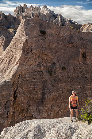 Sheryl Near Ancient Hunters Overlook, Badlands National Park, SD (2015)