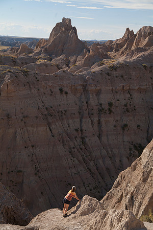 Sheryl Near Ancient Hunters Overlook, Badlands National Park, SD (2015)