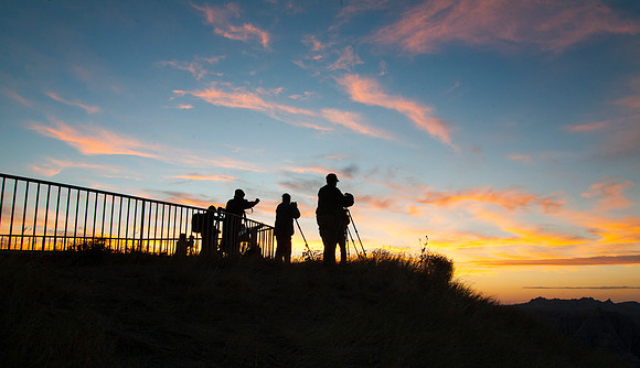 Photography Workshop at Sunrise, Panoramic Point, Badlands National Park, SD (2015)