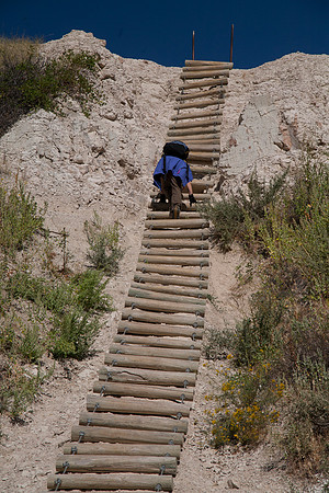 Sheryl at Notch Trail, Badlands National Park, SD (2015)
