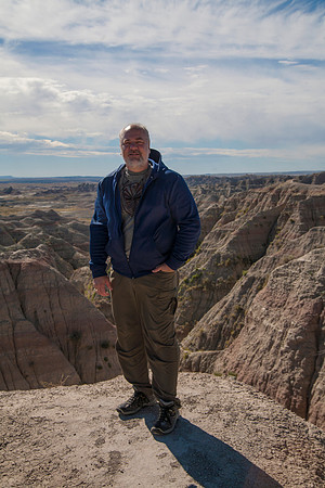 Dan at the Summit of Notch Trail, Badlands National Park, SD (2015)