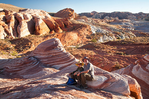 Dan and Sheryl at the Fire Wave, Valley of Fire State Park, NV (2014)
