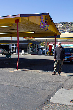 Dan at the Original Swig Cookie Location, St. George, UT (2014)