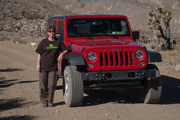 Sheryl Jeeping in Titus Canyon, Death Valley National Park, CA (2014)